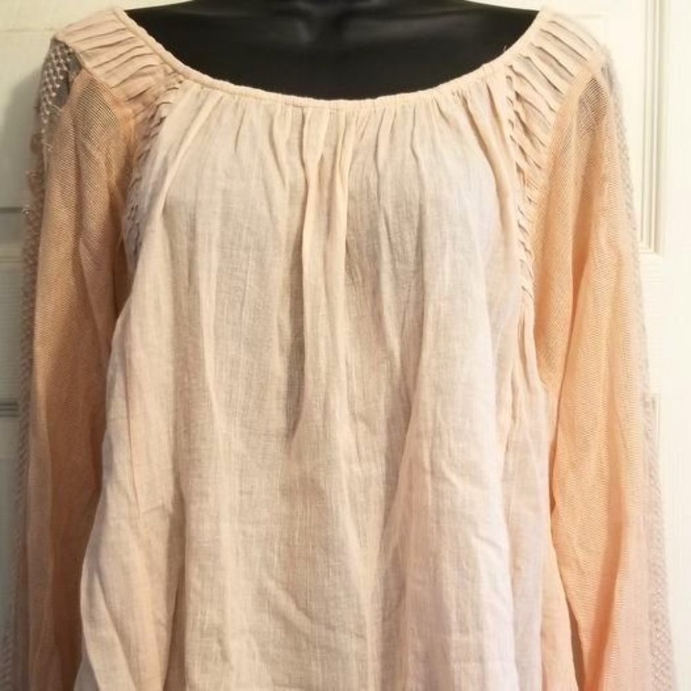 Women's Peach Boho Style Top by Lucky Brand ~ Size M